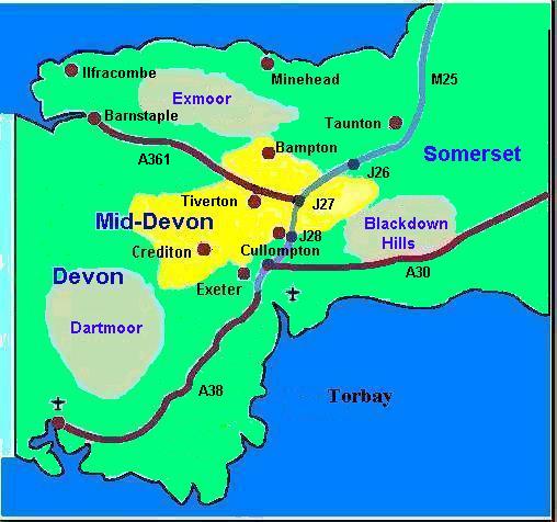 Where in Devon is Mid-Devon?